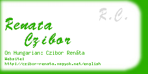 renata czibor business card