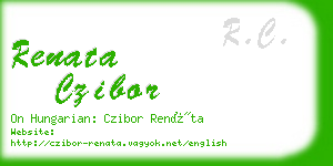 renata czibor business card